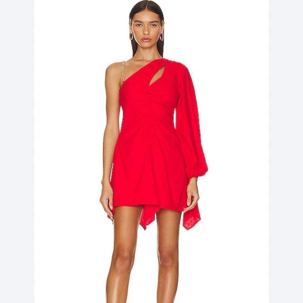 Lovers + Friends Pink and Cream Paisley Midi Skirt